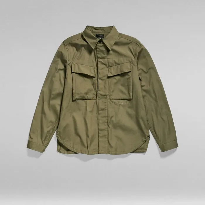 Shirts and Blouses Women GStar RAW Unisex Mysterious Regular Shirt Shadow Olive
