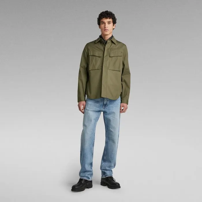 Shirts and Blouses Women GStar RAW Unisex Mysterious Regular Shirt Shadow Olive