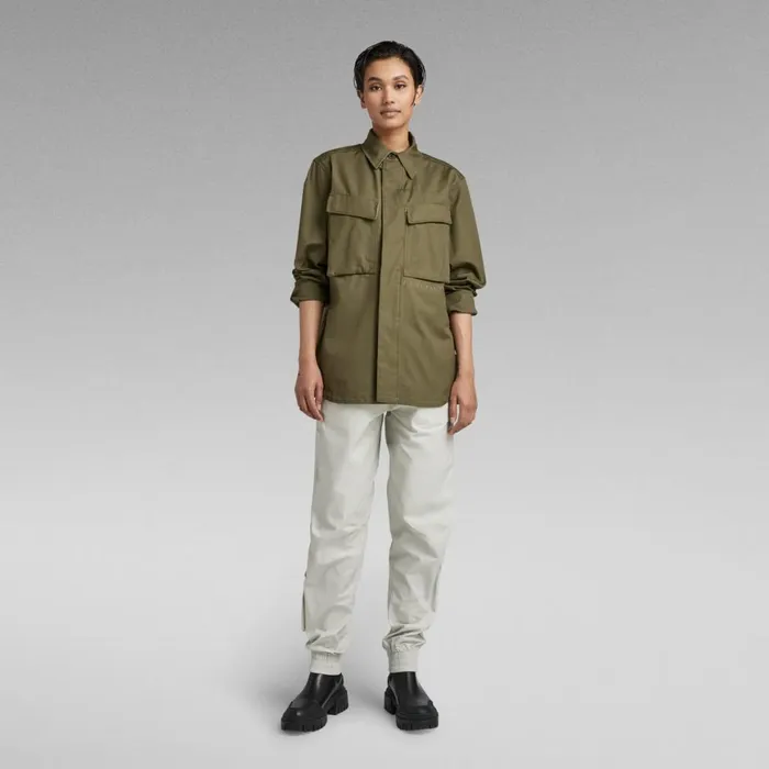 Shirts and Blouses Women GStar RAW Unisex Mysterious Regular Shirt Shadow Olive