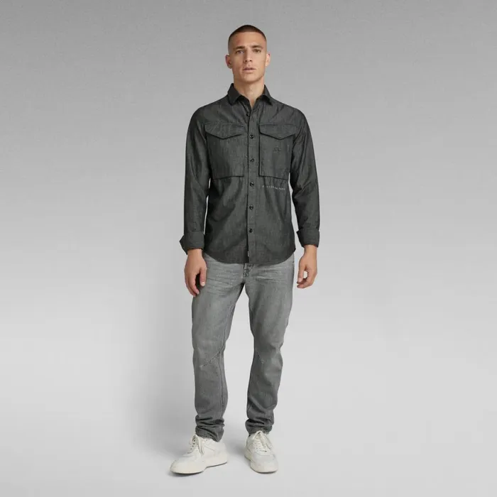 Shirts Men GStar RAW Cargo Regular Shirt Jet Black
