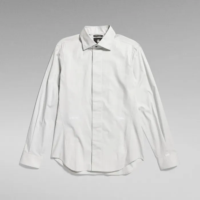 Shirts Men GStar RAW Formal Superslim Shirt Cool Grey