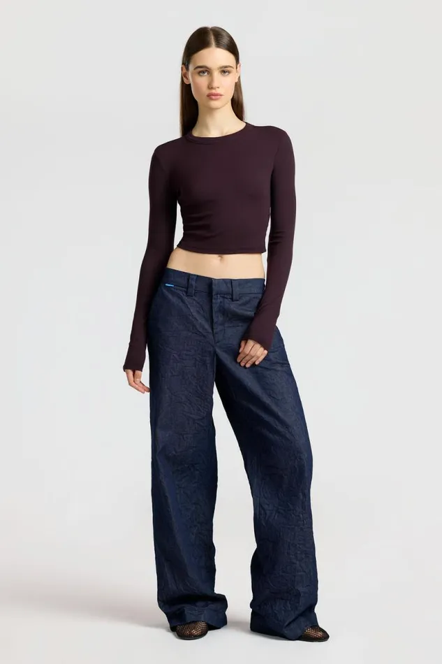 Shirts Women COTTON CITIZEN Verona Crop Shirt Eggplant Shirts Women COTTON CITIZEN Verona Crop Shirt Eggplant