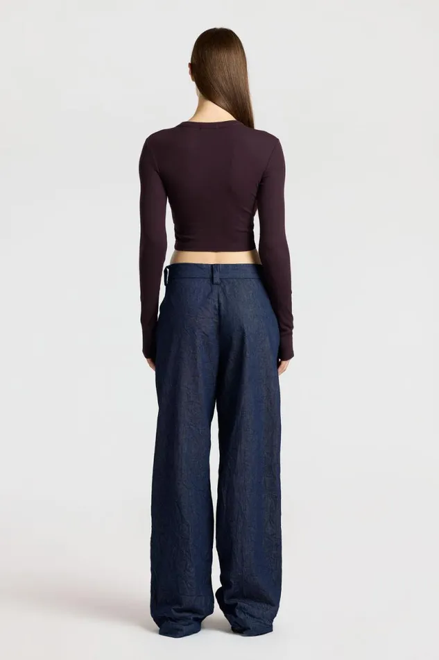 Shirts Women COTTON CITIZEN Verona Crop Shirt Eggplant Shirts Women COTTON CITIZEN Verona Crop Shirt Eggplant