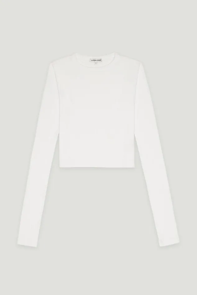 Shirts Women COTTON CITIZEN Verona Crop Shirt White Shirts Women COTTON CITIZEN Verona Crop Shirt White