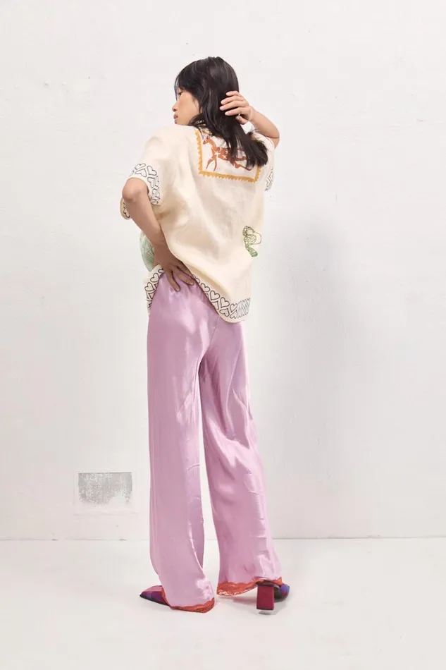 Shirts Women VRG GRL Natalia Linen Shirt Cream Shirts Women VRG GRL Natalia Linen Shirt Cream