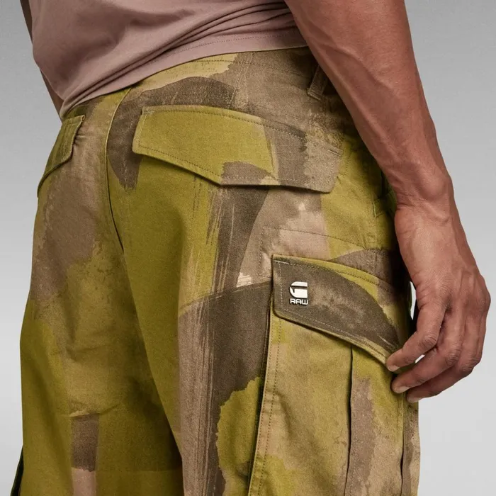 Shorts Men GStar RAW Rovic Zip Relaxed Shorts Safari Watercolor Camo