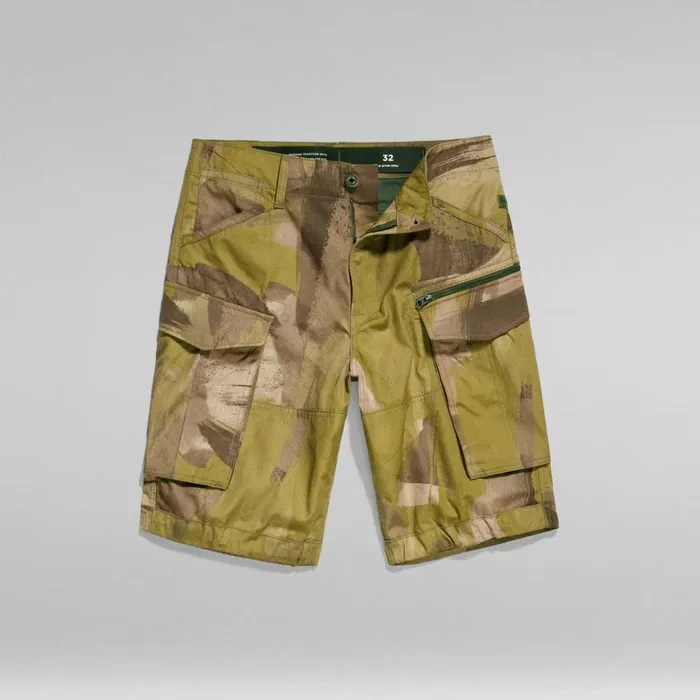 Shorts Men GStar RAW Rovic Zip Relaxed Shorts Safari Watercolor Camo