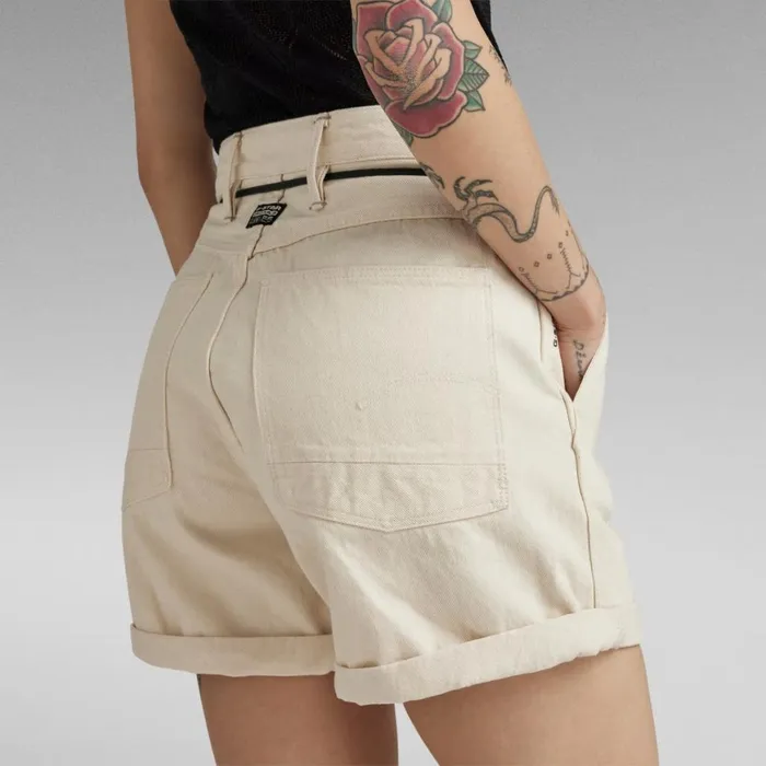 Shorts Women GStar RAW Lintell Shorts Ecru