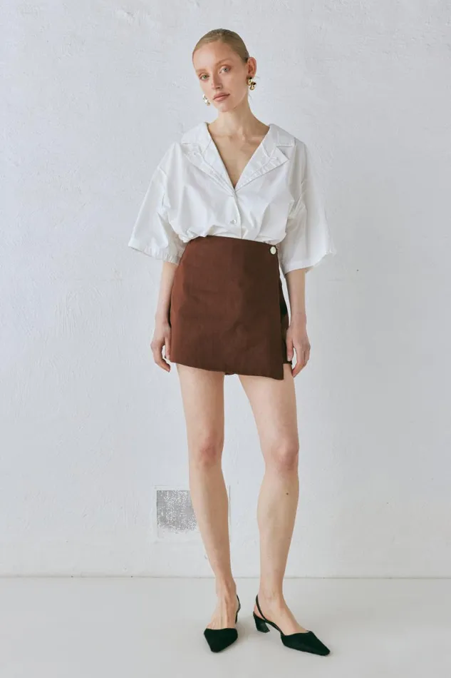 Shorts Women VRG GRL Cove Skort Chocolate Shorts Women VRG GRL Cove Skort Chocolate