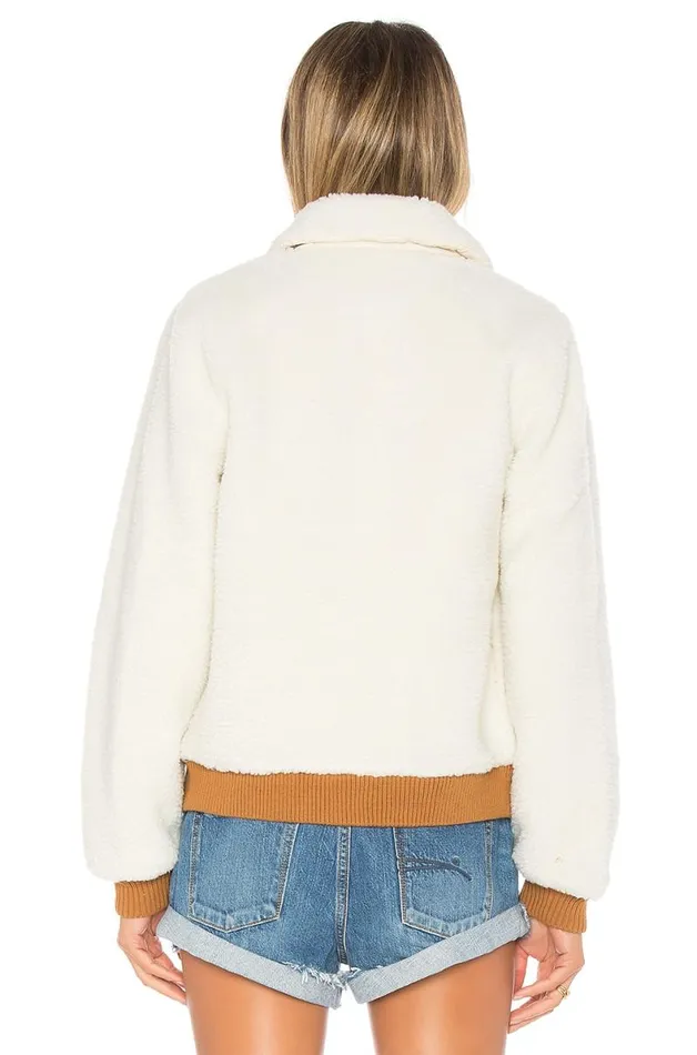 Simone Faux Fur Jacket Ivory Women Lovers and Friends Jackets and Coats