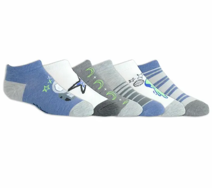 Skechers 6 Pack Kids039 Space Low Cut Socks Multi WomenMen Socks