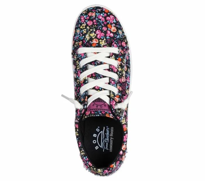 Skechers BOBS B Extra Cute 8211 Floral Night Black Multi Women Casual Sneakers Skechers BOBS B Extra Cute 8211 Floral Night Black Multi Women Casual Sneakers