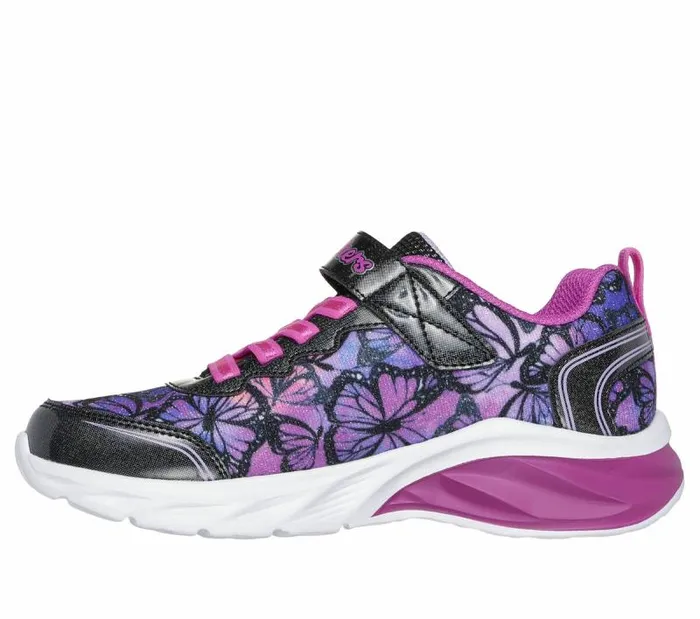 Skechers Coastline 8211 Flutter Fly Black Multi Kids Athletic Shoes and Sneakers Skechers Coastline 8211 Flutter Fly Black Multi Kids Athletic Shoes and Sneakers