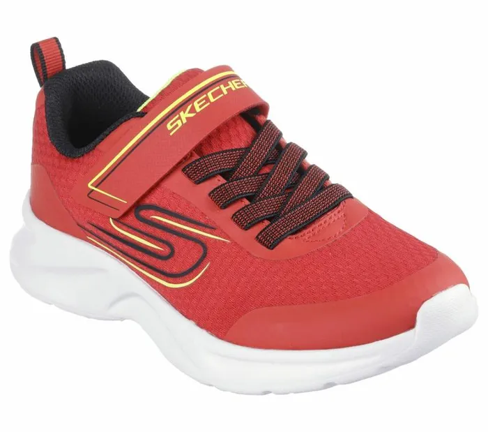 Skechers Dynamatic 8211 Swift Tread Red Black Kids Athletic Shoes and Sneakers Skechers Dynamatic 8211 Swift Tread Red Black Kids Athletic Shoes and Sneakers