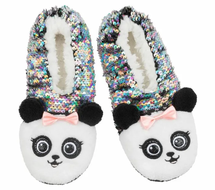 Skechers Flip Sequin Panda Slipper Socks 8211 1 Pack Multi WomenMen Socks Skechers Flip Sequin Panda Slipper Socks 8211 1 Pack Multi WomenMen Socks