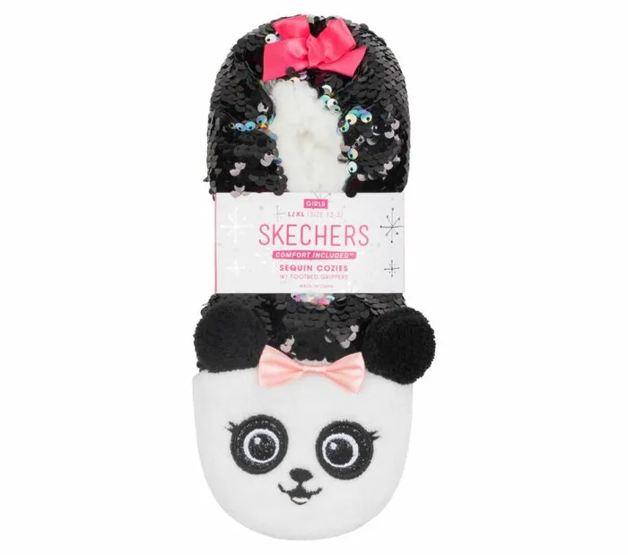 Skechers Flip Sequin Panda Slipper Socks 8211 1 Pack Multi WomenMen Socks Skechers Flip Sequin Panda Slipper Socks 8211 1 Pack Multi WomenMen Socks