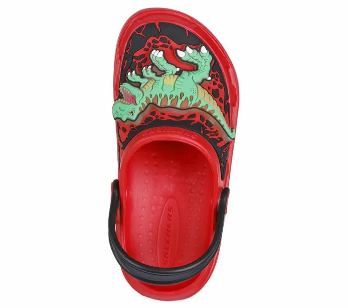 Skechers Foamies Swifters 8211 TRexBrights Red Kids Sandals