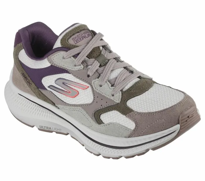 Skechers GO RUN Consistent 20 8211 Retro Stride Natural Purple Women Athletic Sneakers Skechers GO RUN Consistent 20 8211 Retro Stride Natural Purple Women Athletic Sneakers