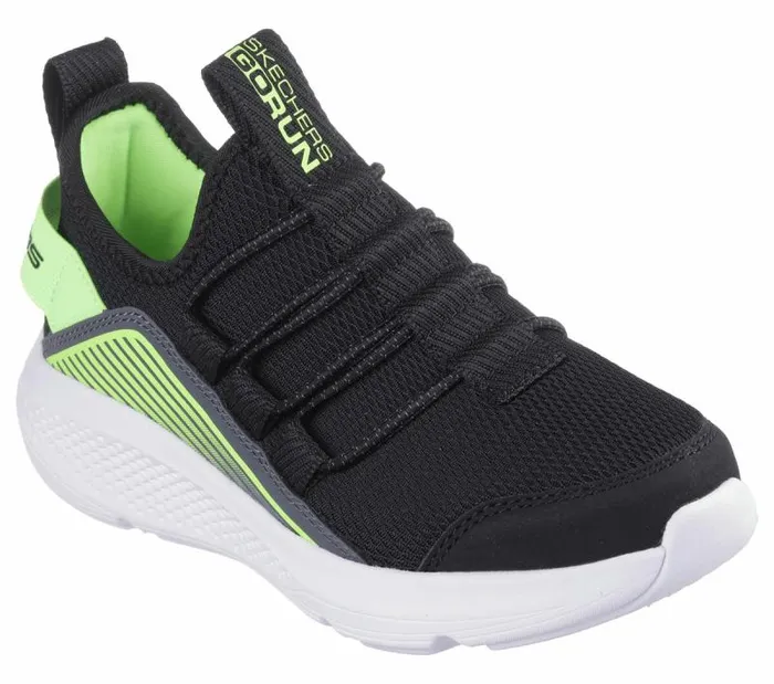 Skechers GO RUN Elevate Black Lime Kids Athletic Shoes and Sneakers Skechers GO RUN Elevate Black Lime Kids Athletic Shoes and Sneakers