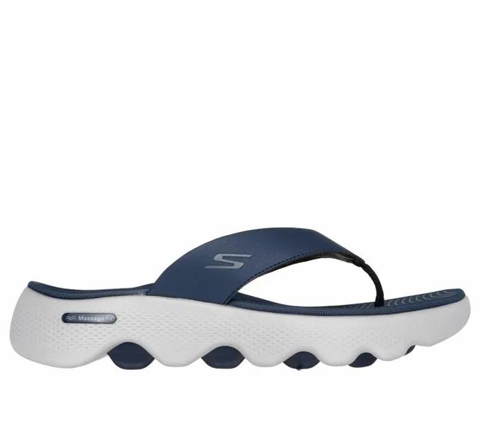 Skechers GO WALK Massage Fit Sandal Navy Gray Men Sandals