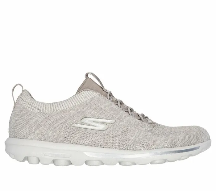 Skechers GO WALK Travel 8211 Radiant Moon Taupe Women Casual Sneakers