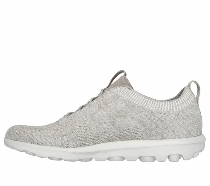 Skechers GO WALK Travel 8211 Radiant Moon Taupe Women Casual Sneakers Skechers GO WALK Travel 8211 Radiant Moon Taupe Women Casual Sneakers