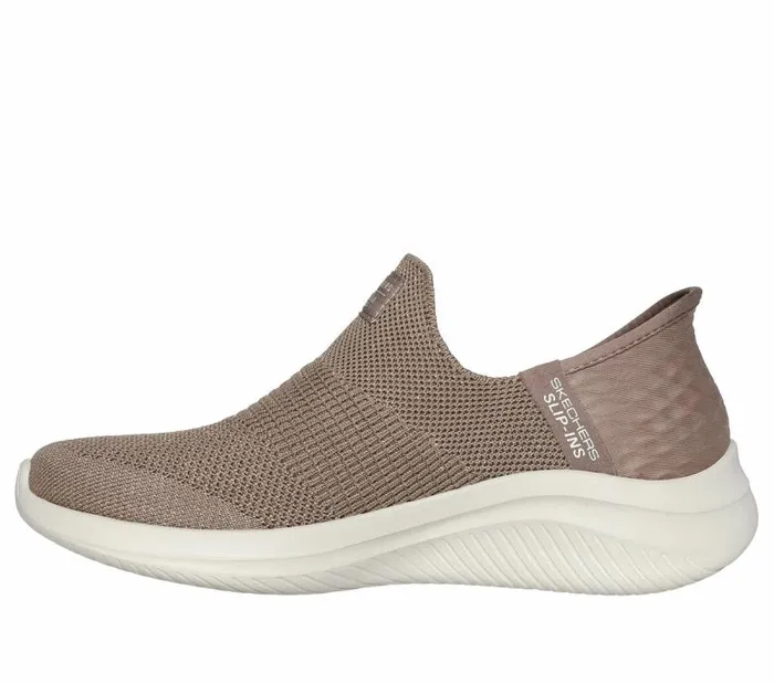 Skechers Martha Stewart X Skechers Slipins Ultra Flex 3 Mocha Women Athletic Sneakers