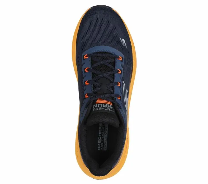 Skechers Max Cushioning Propulsion Navy Orange Men Lace Up Skechers Max Cushioning Propulsion Navy Orange Men Lace Up
