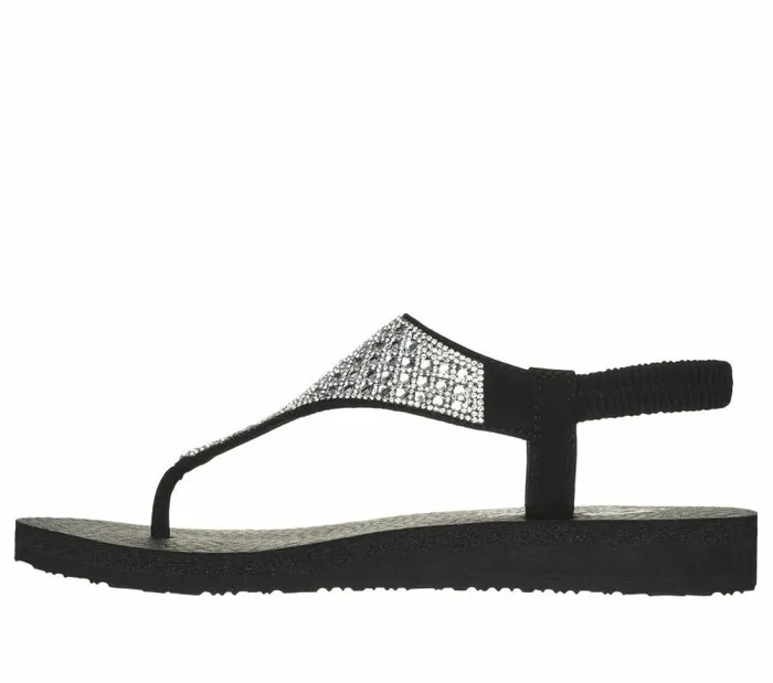 Skechers Meditation 8211 Rockstar Black Women Sandals Skechers Meditation 8211 Rockstar Black Women Sandals