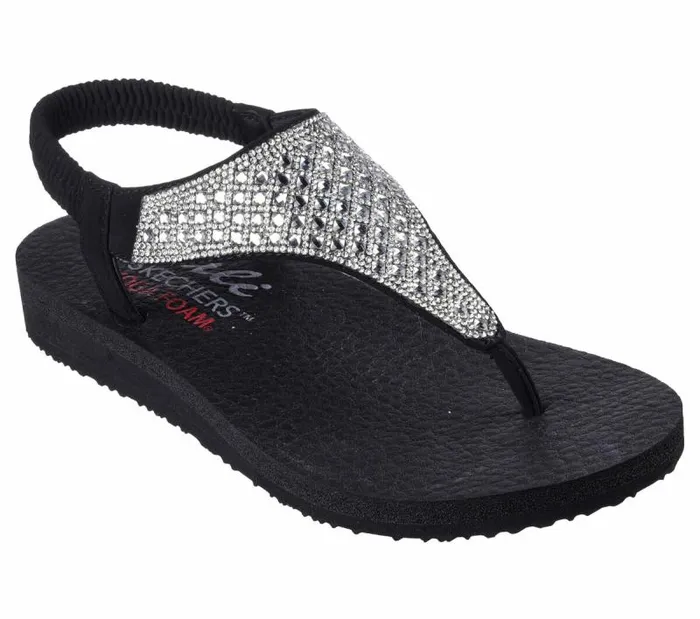 Skechers Meditation 8211 Rockstar Black Women Sandals Skechers Meditation 8211 Rockstar Black Women Sandals