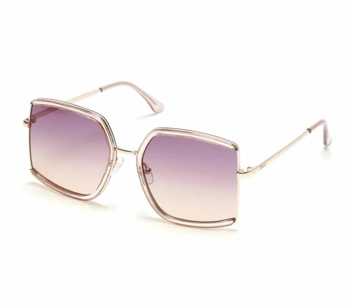 Skechers Modified Butterfly SemiRimless Sunglasses Beige WomenMen Sunglasses