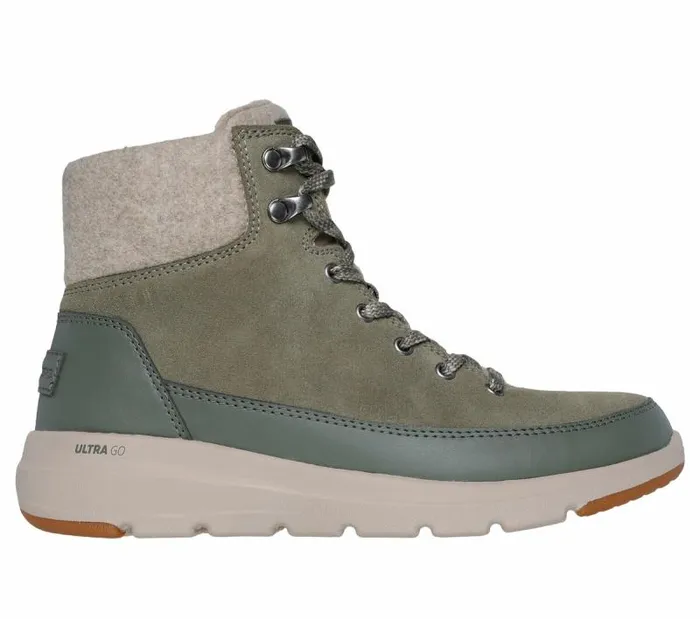 Skechers OntheGO Glacial Ultra 8211 Tahoe Olive Women Boots