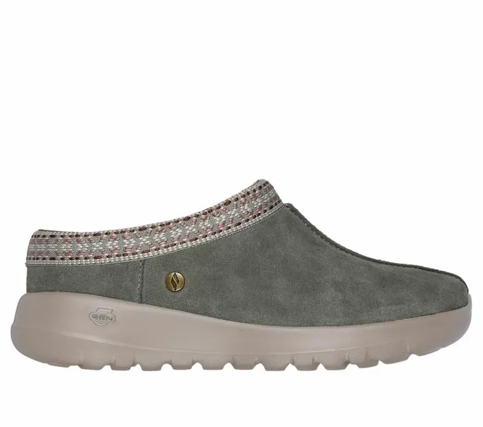 Skechers OntheGO Joy 8211 Get Cozy Olive Women SlipOns