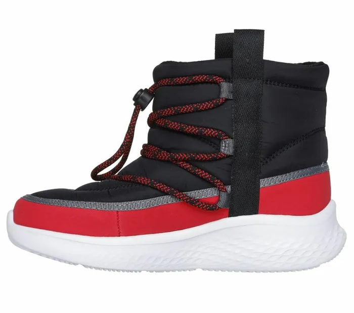 Skechers SkechLite Pro 8211 CozyGlide Black Red Kids Boots Skechers SkechLite Pro 8211 CozyGlide Black Red Kids Boots