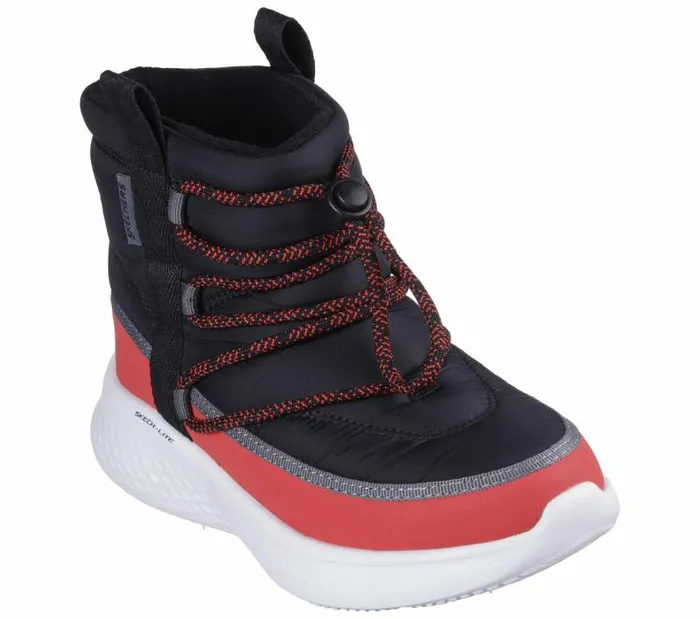 Skechers SkechLite Pro 8211 CozyGlide Black Red Kids Boots Skechers SkechLite Pro 8211 CozyGlide Black Red Kids Boots