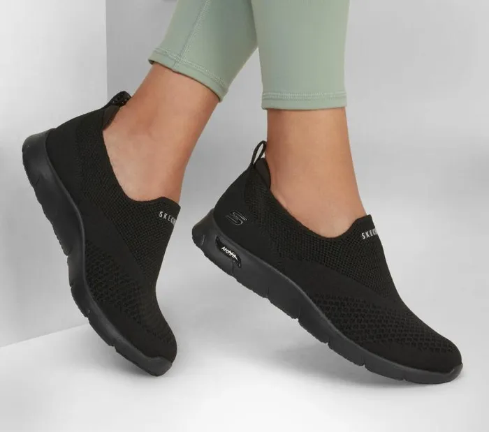 Skechers Skechers Arch Fit Refine 8211 Don039t Go Black Women Athletic Sneakers