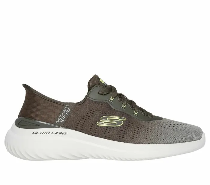Skechers Skechers Slipins Bounder 20 8211 Tellem Olive Men Athletic Sneakers