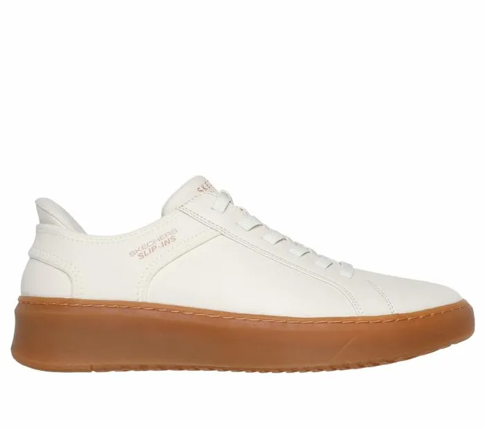 Skechers Skechers Slipins Court Break 8211 Double Vented White Natural Men Casual Sneakers Skechers Skechers Slipins Court Break 8211 Double Vented White Natural Men Casual Sneakers