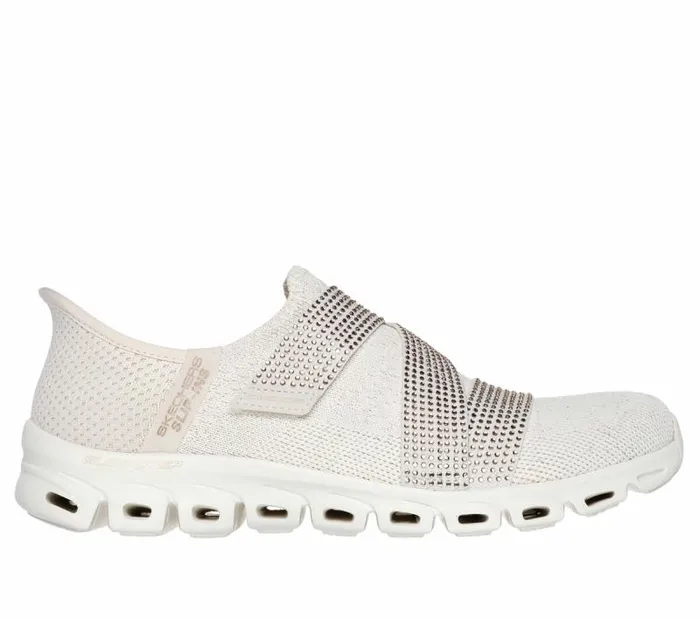 Skechers Skechers Slipins GlideStep 8211 High Shine Natural Gold Women Athletic Sneakers Skechers Skechers Slipins GlideStep 8211 High Shine Natural Gold Women Athletic Sneakers