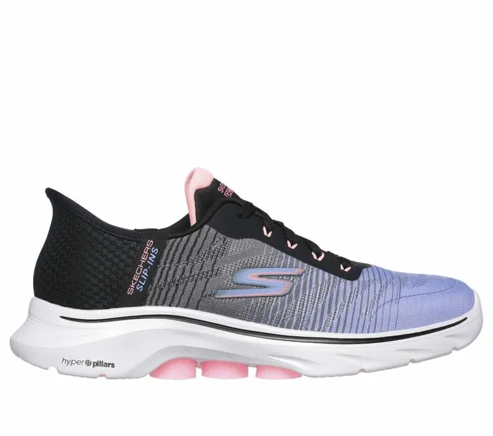 Skechers Skechers Slipins GO WALK 7 8211 Adel Black Multi Women Athletic Sneakers Skechers Skechers Slipins GO WALK 7 8211 Adel Black Multi Women Athletic Sneakers