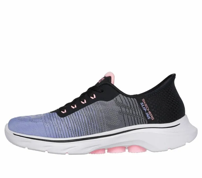 Skechers Skechers Slipins GO WALK 7 8211 Adel Black Multi Women Athletic Sneakers
