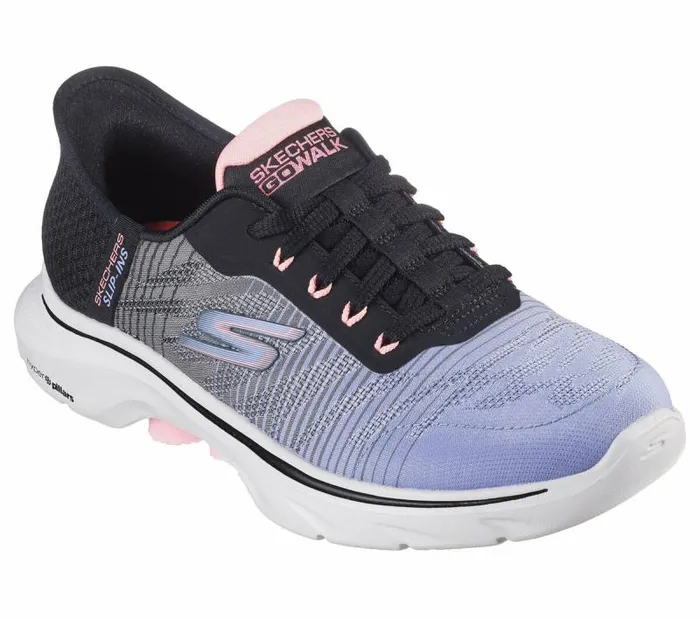 Skechers Skechers Slipins GO WALK 7 8211 Adel Black Multi Women Athletic Sneakers