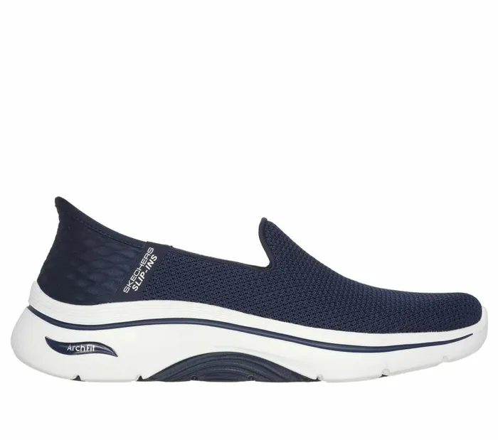 Skechers Skechers SlipIns GO WALK Arch Fit 20 8211 Delara Navy White Women Athletic Sneakers Skechers Skechers SlipIns GO WALK Arch Fit 20 8211 Delara Navy White Women Athletic Sneakers