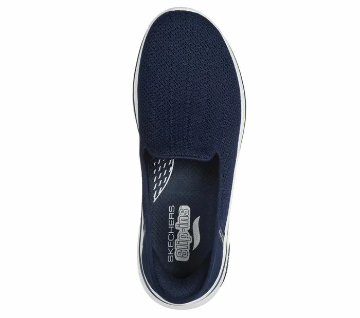 Skechers Skechers SlipIns GO WALK Arch Fit 20 8211 Delara Navy White Women Athletic Sneakers