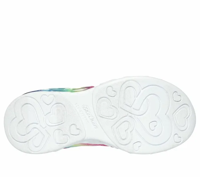 Skechers Skechers Slipins Infinite Heart Lights Pink Multi Kids Athletic Shoes and Sneakers
