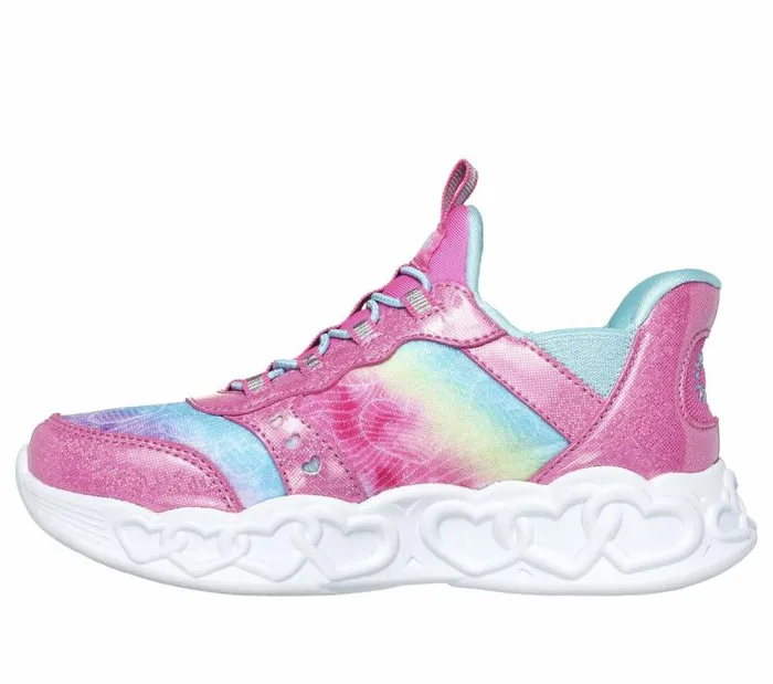 Skechers Skechers Slipins Infinite Heart Lights Pink Multi Kids Athletic Shoes and Sneakers