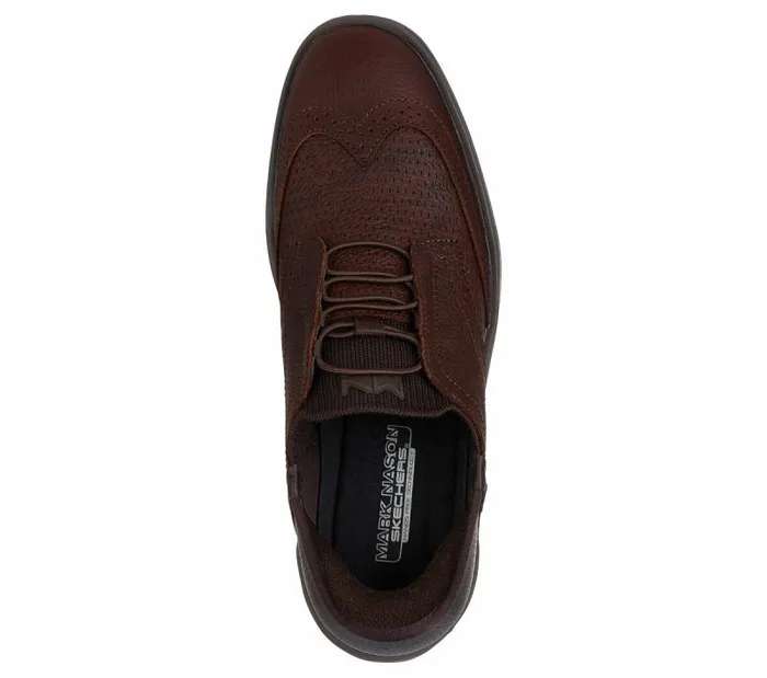 Skechers Skechers Slipins Mark Nason Casual Glide Cell Red Brown Men Hands Free Slipins