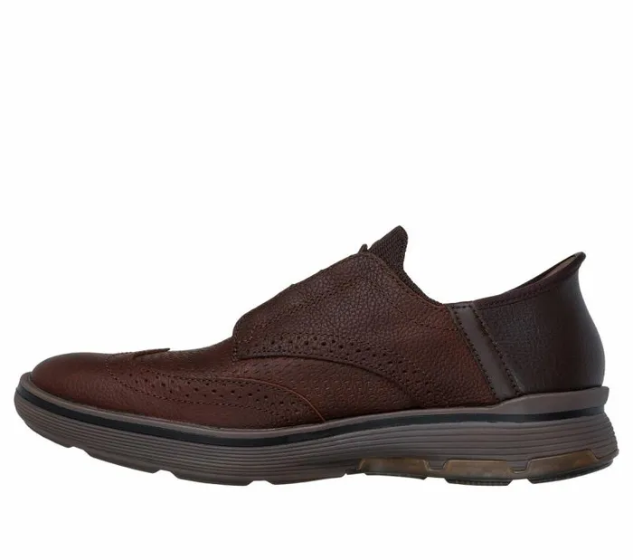 Skechers Skechers Slipins Mark Nason Casual Glide Cell Red Brown Men Hands Free Slipins