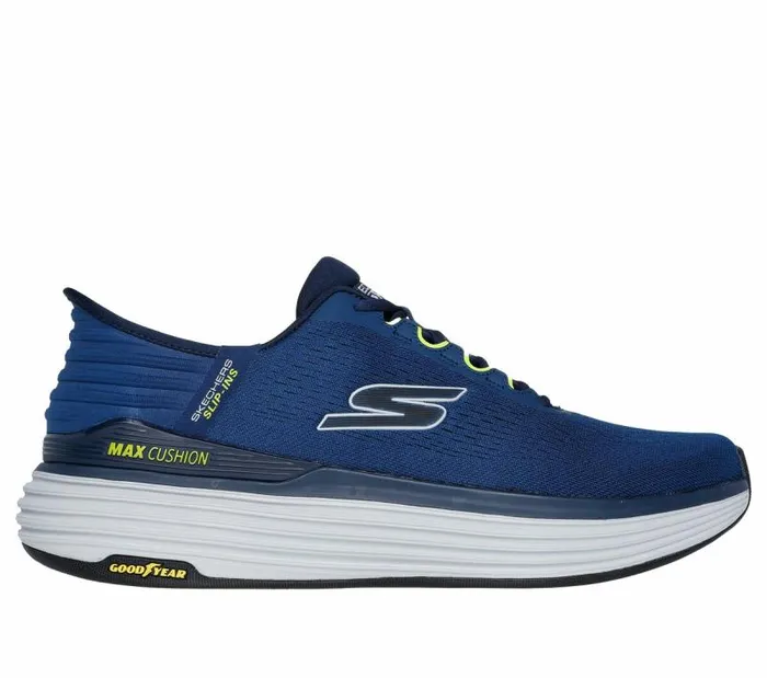 Skechers Skechers Slipins Max Cushioning Suspension Navy Lime Men Athletic Sneakers Skechers Skechers Slipins Max Cushioning Suspension Navy Lime Men Athletic Sneakers