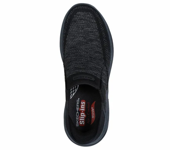 Skechers Skechers Slipins Relaxed Fit Arch Fit Motley 8211 Atlee Black Men Casual Sneakers Skechers Skechers Slipins Relaxed Fit Arch Fit Motley 8211 Atlee Black Men Casual Sneakers